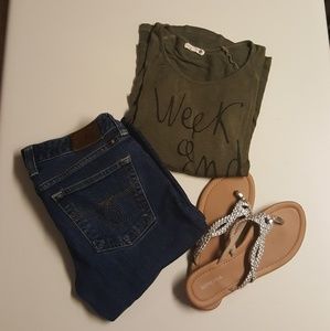 Sundry 3/4 length top